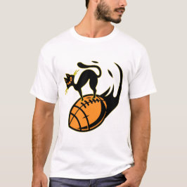 I LIEBE DES AMERIKANISCHEN FUSSBALLS UND DER KATZE T-Shirt