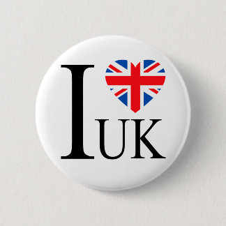 I. Liebe des britischen Flaggenschwerpunkts Großbr Button