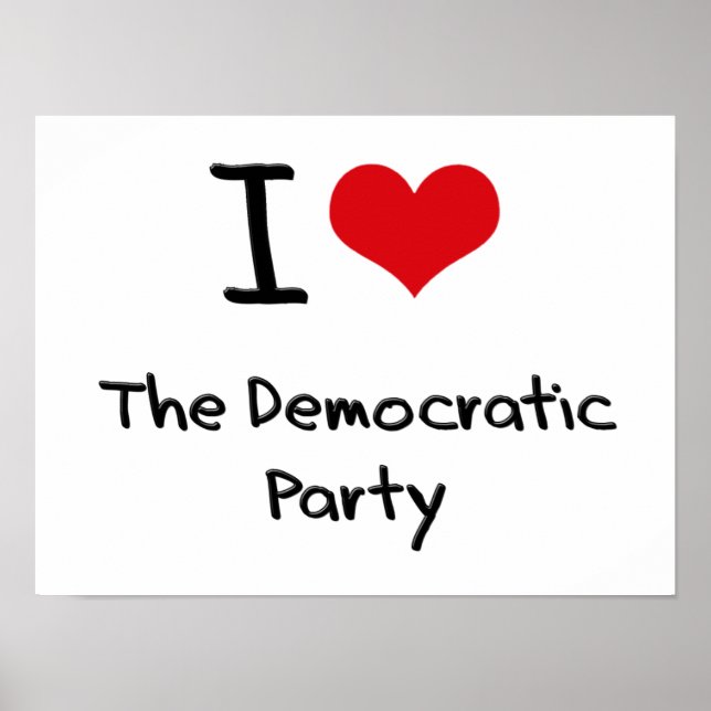 I. Liebe des demokratischen Party Poster (Vorne)