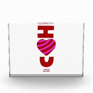I Liebe des horizontalen Foto-Blocks Fotoblock