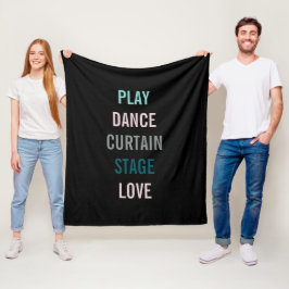 I Liebe des Künstlertanzsaals Fleecedecke