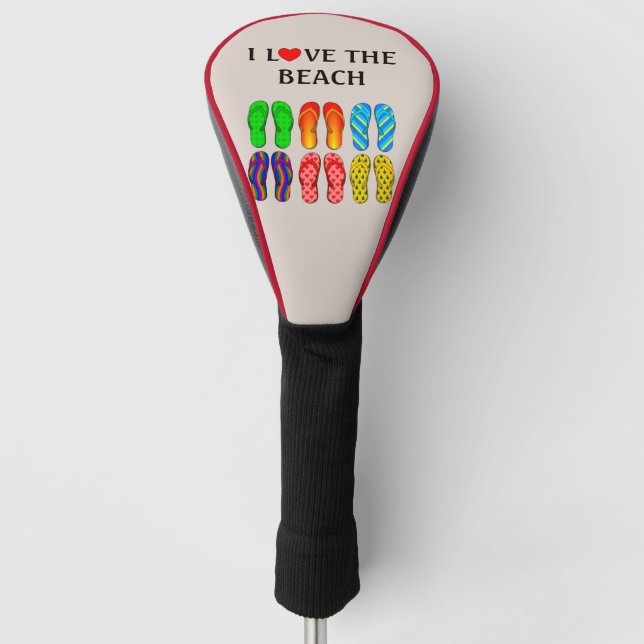 I Liebe des Strandes Golf Headcover (Vorderseite)
