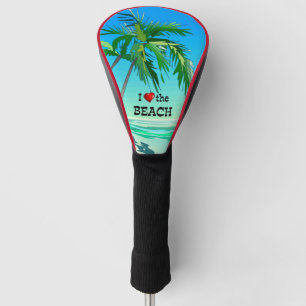 I Liebe des Strandes, Tropical Blue Golf Headcover