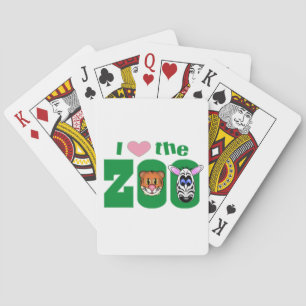 I Liebe des ZOO Spielkarten