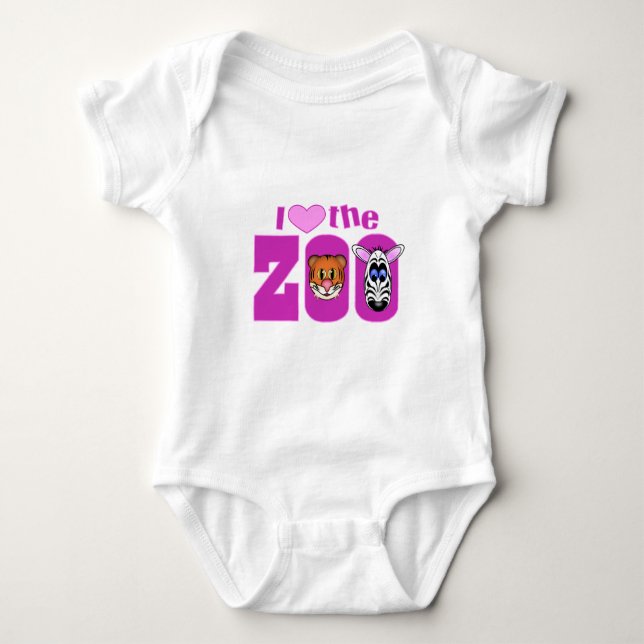 I Liebe des Zoos Baby Strampler (Vorderseite)