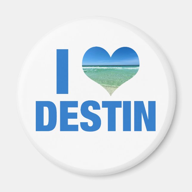 I Liebe Destin Florida Magnet (Vorne)