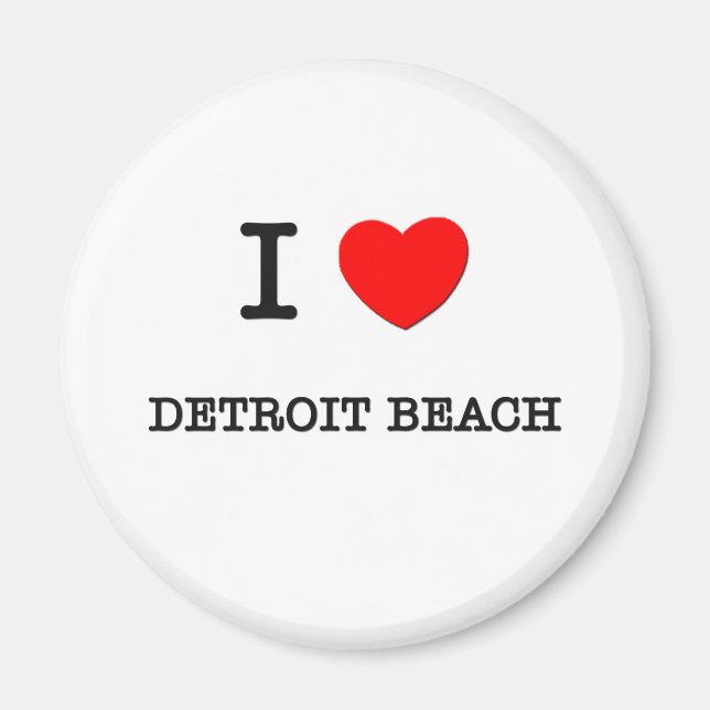 I Liebe Detroit Beach Michigan Magnet (Vorne)