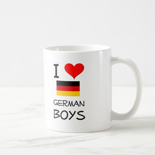 I Liebe-Deutsch-Jungen Kaffeetasse (Rechts)