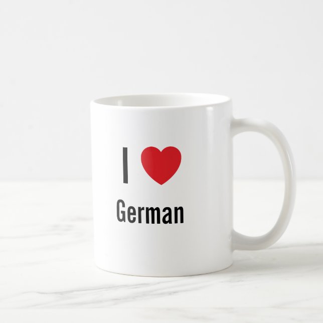 I Liebe Deutsch Kaffeetasse (Rechts)