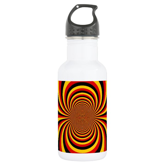 I Liebe Deutsche Druckgrafik Edelstahlflasche (Vorderseite)