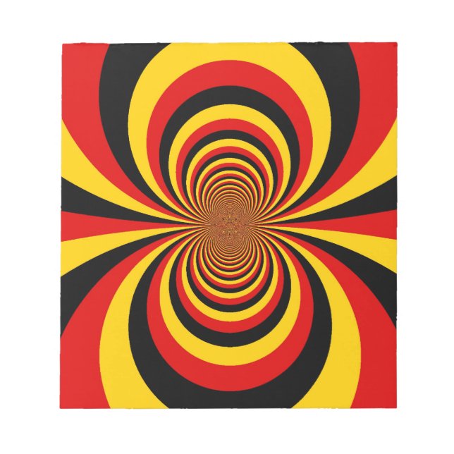 I Liebe Deutsche Druckgrafik Notizblock (Vorderseite)