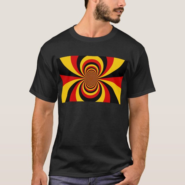 I Liebe Deutsche Druckgrafik T-Shirt (Vorderseite)
