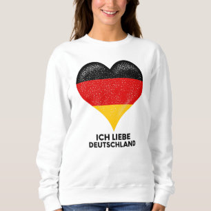 I Liebe Deutsche Menschen und Deutschland Land Her Sweatshirt