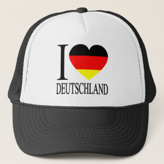 I Liebe Deutschland Deutsches Flaggenherz Truckerkappe