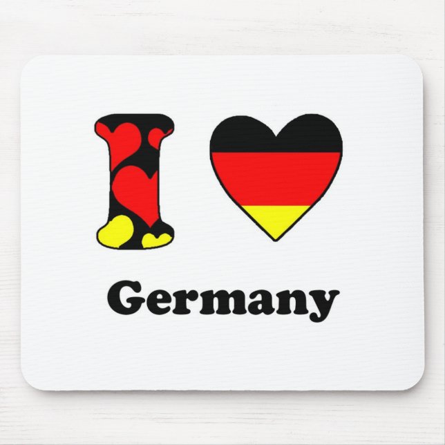 I Liebe Deutschland Mousepad (Vorne)