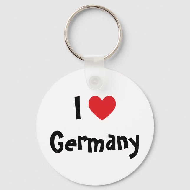 I Liebe Deutschland Schlüsselanhänger (Vorderseite)
