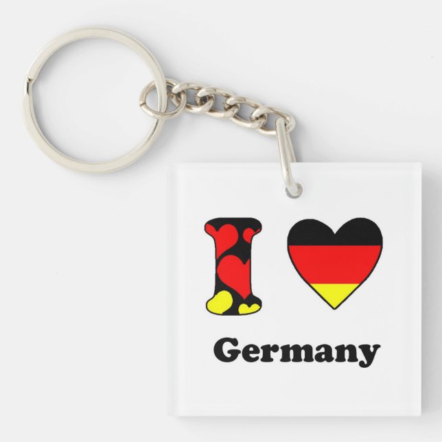 I Liebe Deutschland Schlüsselanhänger (Vorderseite)