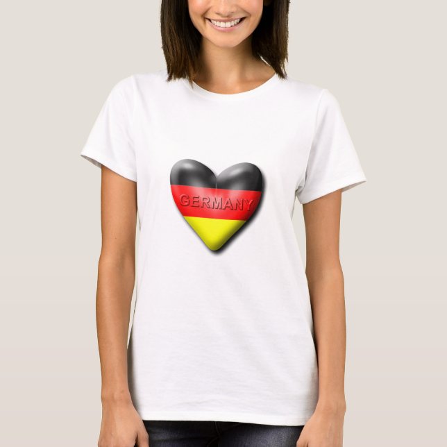 I Liebe Deutschland T-Shirt (Vorderseite)