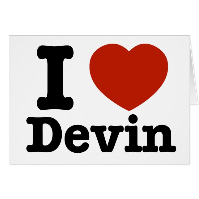 I Liebe Devin (Vorderseite (Horizontal))