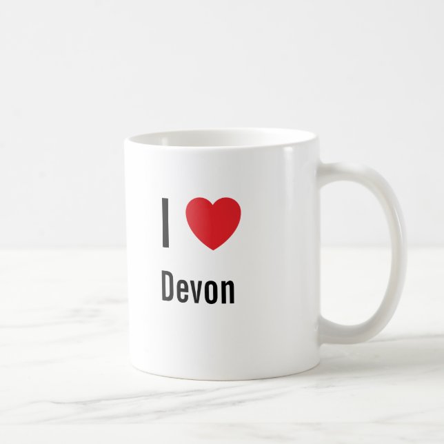 I Liebe Devon Kaffeetasse (Rechts)