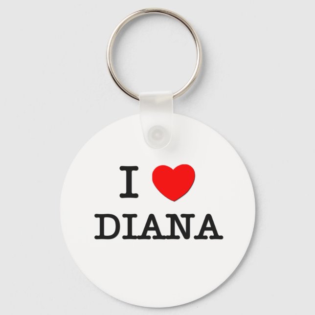 I Liebe Diana Schlüsselanhänger (Vorderseite)