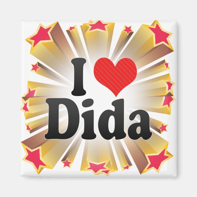 I Liebe Dida Magnet (Vorne)