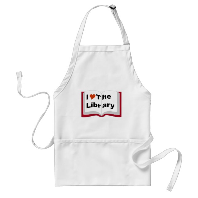 I Liebe die Bibliothek Schürze (Vorne)