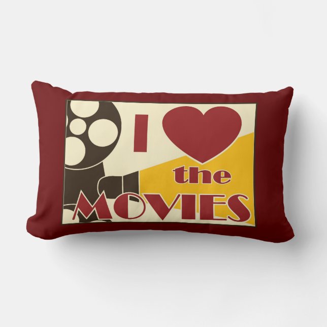 I Liebe die Filme Lendenkissen (Vorderseite)