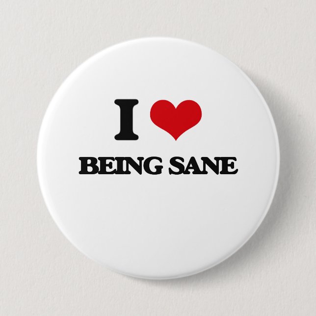 I Liebe, die gesund ist Button (Vorderseite)
