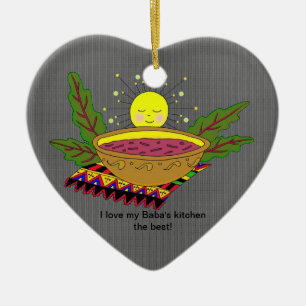 I Liebe die Küche meines Kuchens Keramikornament