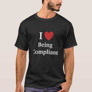 I Liebe, die - lustiger Befolgungs-Slogan konform T-Shirt