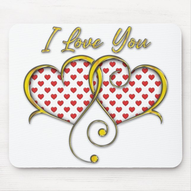 I Liebe, die Sie entwerfen Mousepad (Vorne)