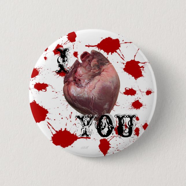 I Liebe, die Sie knöpfen Button (Vorderseite)