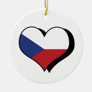 I Liebe Die tschechische Verzierung Keramik Ornament