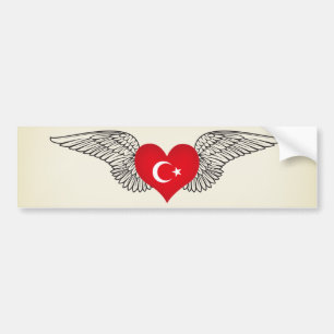 I Liebe die Türkei - Flügel Autoaufkleber