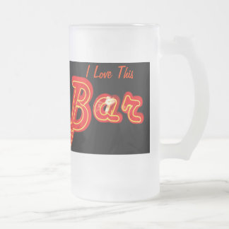 I Liebe diese Bar-Tasse Mattglas Bierglas