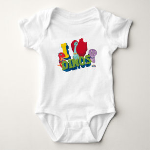 I Liebe Dinos   Dino Ranch Baby Strampler