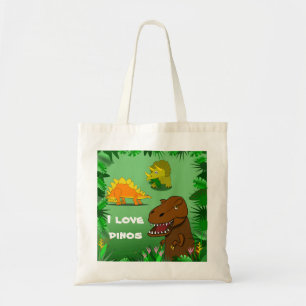 I Liebe Dinos Dinosaurier-niedliche Tragetasche