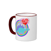 I Liebe Dinos T-Rex u. Stegosaurus-NamensTasse
