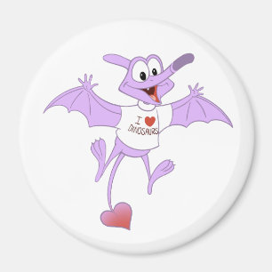 I Liebe-Dinosauriermagnet Pterodactyl Magnet