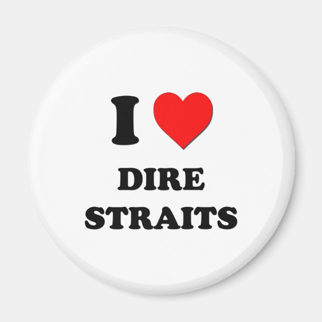 I Liebe Dire Straits Magnet (Vorne)