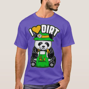 I Liebe Dirt Gardens Tools Niedlich Panda Bären T-Shirt