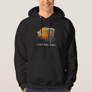 I Liebe Disk Jokes Disc Golf Spaß Golfer Sport Hoodie