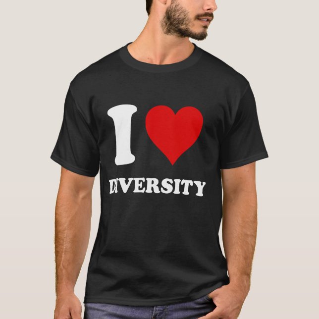 I LIEBE DIVERSITY T-Shirt (Vorderseite)