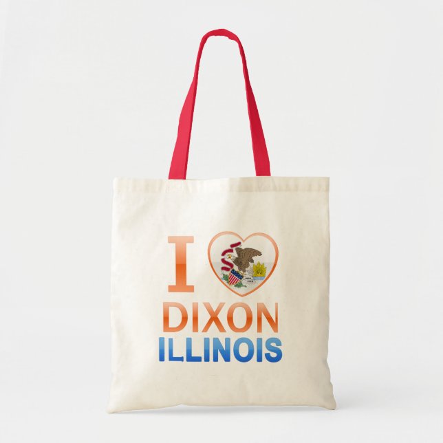 I Liebe Dixon, IL Tragetasche (Vorne)