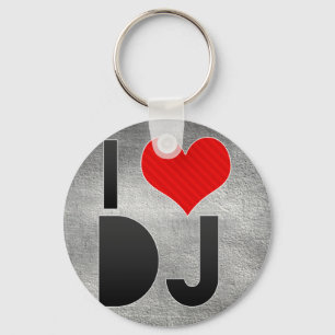 I Liebe DJ Schlüsselanhänger