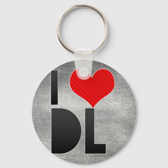 I LIEBE DL SCHLÜSSELANHÄNGER (Vorderseite)