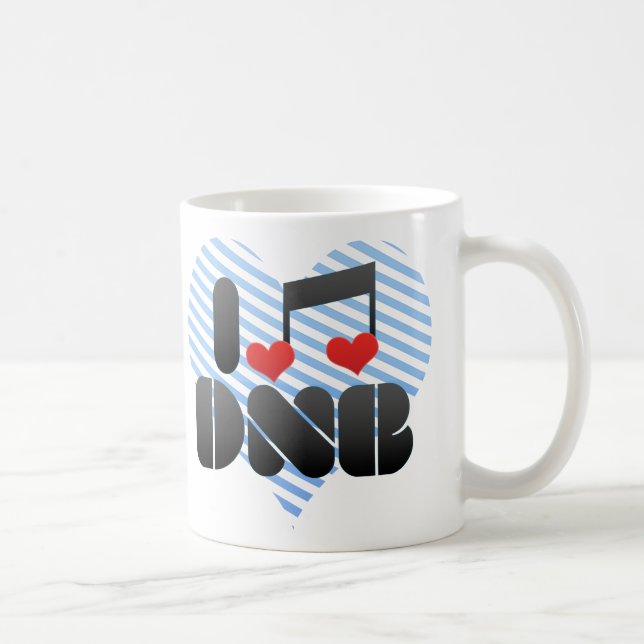I Liebe DNB Kaffeetasse (Rechts)