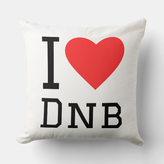 I Liebe dnb Kissen (Vorderseite)