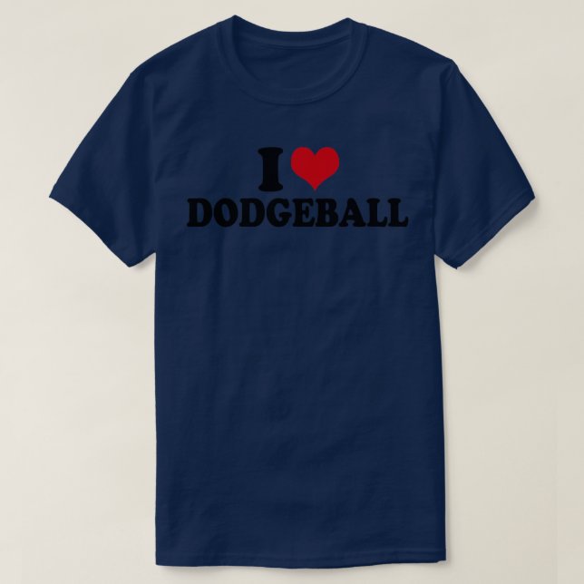 I Liebe Dodgeball T-Shirt (Design vorne)
